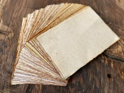 Vista 8 de Wanderings Tarjetas antiguas hechas a mano en blanco con borde de papel ligeramente quemado, paquete de 50 tarjetas multimedia mixtas para anuncios
