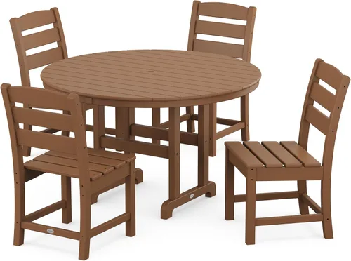 Vista 4 de POLYWOOD® Lakeside - Juego de comedor, color negro