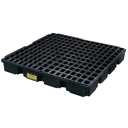Vista 15 de Eagle Plataforma modular para derrames de un tambor, 26.25"x26"x6.5", sumidero de 15 galones, bandeja de contención de capacidad de carga de 2,000