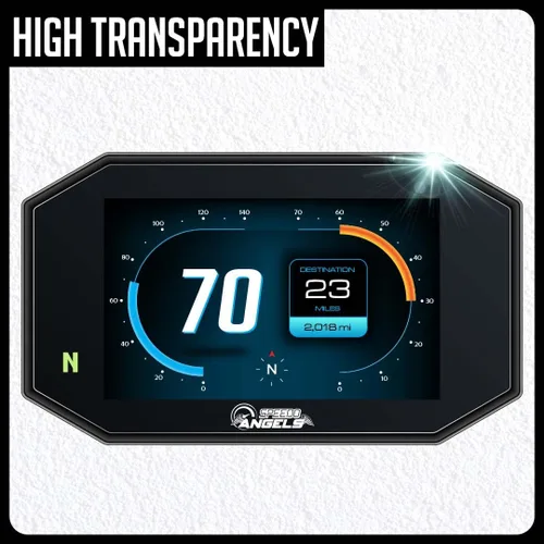 Vista 8 de Speedo Angels Protector de pantalla de tablero compatible con BOOM! Box 6.5GT GPS (2014+), antirreflejo, acabado mate antiarañazos, fácil