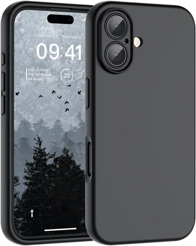 Vista 100 de SUPFINE - Funda diseñada para iPhone 12, silicona líquida premium con [forro de microfibra suave antiarañazos][protección de cámara mejorada], funda