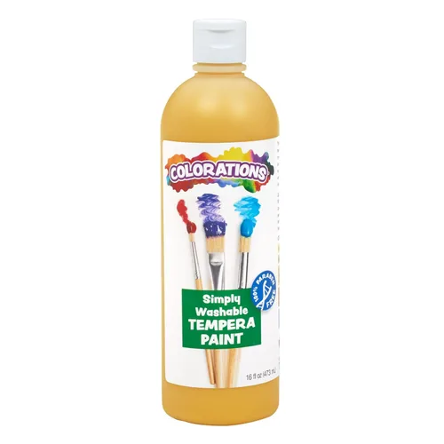 Vista 15 de Colorations WSTAP Pintura de témpera lavable, 16 onzas líquidas, verde manzana, no tóxica, vibrante, atrevida, pintura para niños, manualidades