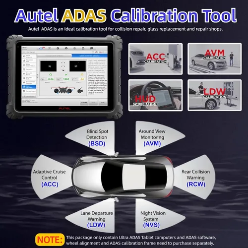 Vista 3 de Autel MaxiSys Ultra ADAS, herramienta de diagnóstico de escaneo inteligente superior 2025 con software de calibración del sistema ADAS
