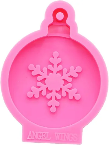 Vista 12 de Moldes de resina con forma de árboles de Navidad superbrillantes, molde de resina de silicona, molde colgante de decoración de Navidad