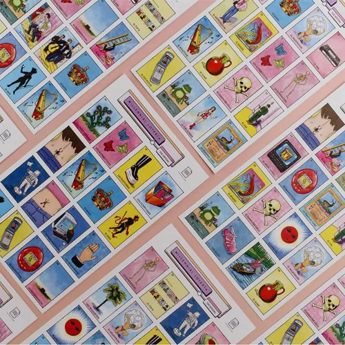 Vista 5 de Loteria millennial: Edición Y2K - Juego de fiesta de bingo mexicano de parodia, juego de cartas de emparejamiento, nostalgia y humor icónico