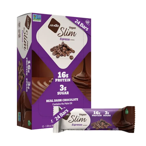 Vista 18 de Nugo Slim Dark Chocolate Mint, 0.71 oz de proteína vegana, 0.11 oz de azúcar, 0.16 oz de fibra, bajo en carbohidratos netos, apto para dieta