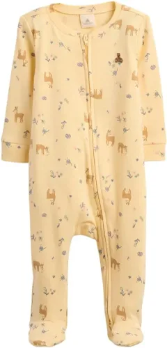 Vista 7 de GAP Traje de una pieza unisex para bebé con cremallera bidireccional y pies