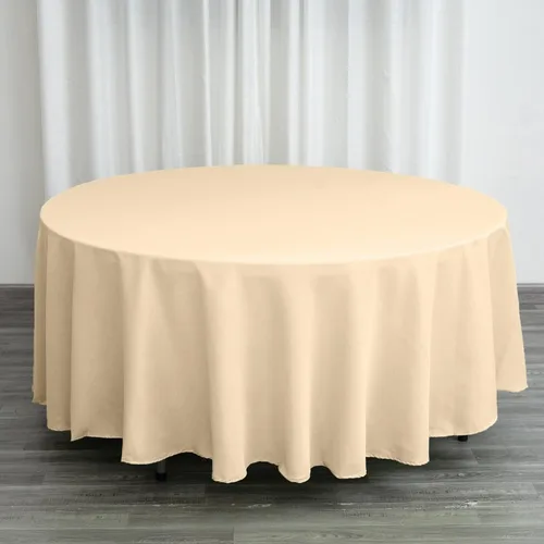 Vista 108 de Efavormart - Mantel redondo de poliéster de 108 pulgadas, 108 pulgadas, para bodas, fiestas, banquetes, restaurantes, color verde manzana
