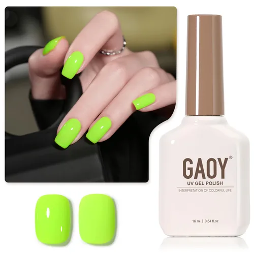 Vista 25 de GAOY - Esmalte de uñas de gel marrón, 16ml de esmalte de gel para quitar por remojo, curado con luz UV para arte de uñas, manicura DIY en casa, 2088