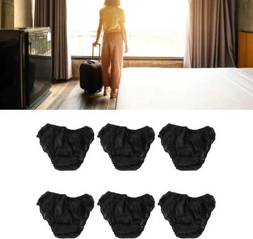 Vista 2 de plplaaoo 50 piezas de ropa interior desechable, bragas desechables, unisex, talla única, se adapta a la mayoría de ropa interior de viaje portátil