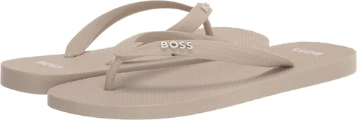 Vista 7 de BOSS Sandalias con logotipo audaz para hombre, leche de avena, 8-9, Leche de avena, 8-9