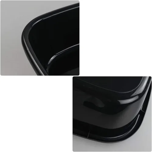 Vista 3 de Kekow Paquete de 4 bandejas pequeñas para lavabo, 8 cuartos de galón de color negro
