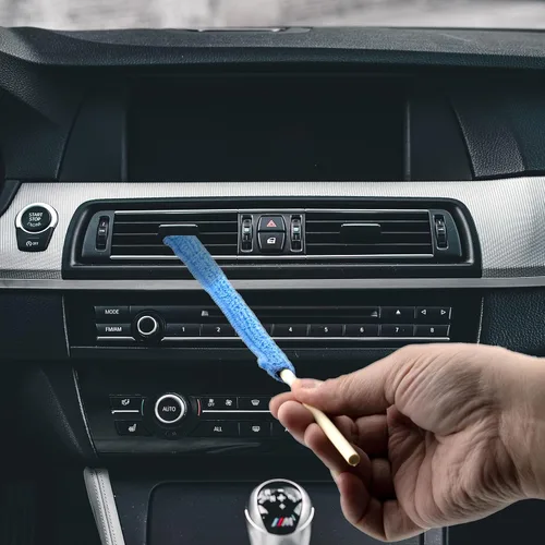 Vista 6 de 12 piezas de microfibra con detalles de plumero, cepillo de limpieza de hendiduras, plumero de microfibra, mini plumeros para limpiar el hogar