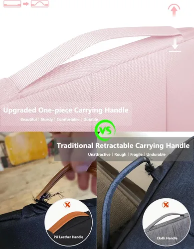 Vista 7 de HYZUO Funda para laptop de 14-15 pulgadas para MacBook Air 15 M5, rosa Rosa pálido