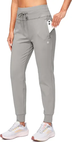 Vista 31 de G Gradual Pantalones deportivos con forro polar para mujer, de cintura alta, resistentes al agua, térmicos, para invierno, correr, senderismo