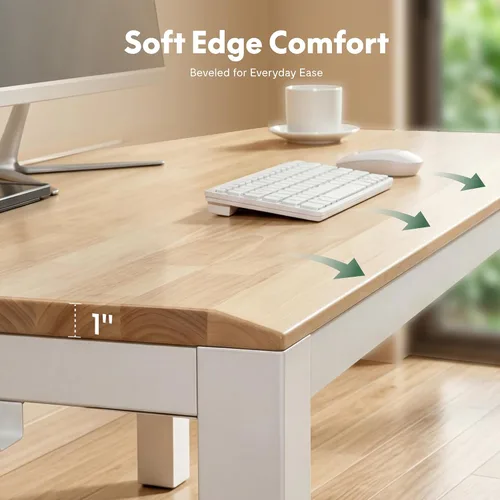Vista 8 de FLEXISPOT 4-Leg Standing Desk, A Complete Workplace System, Natural