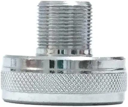 Vista 3 de NMO a SO-239 UHF Adaptador de montaje de antena de latón hembra hecho de latón cromado resistente