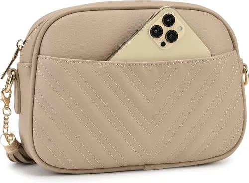 Vista 7 de lola mae Bolso bandolera acolchado, bolso de hombro de diseño moderno