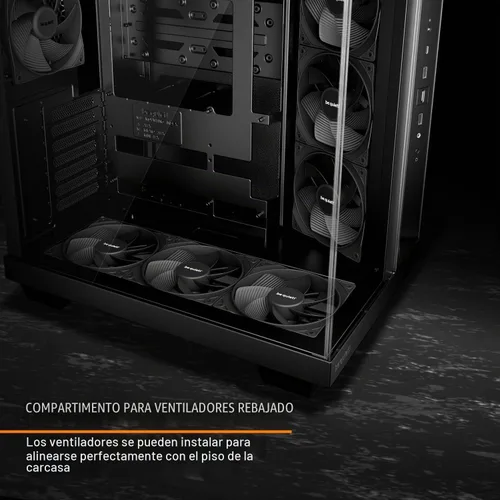 Vista 6 de be quiet! Base ligera 500 PC Caso, totalmente ventana frontal y panel