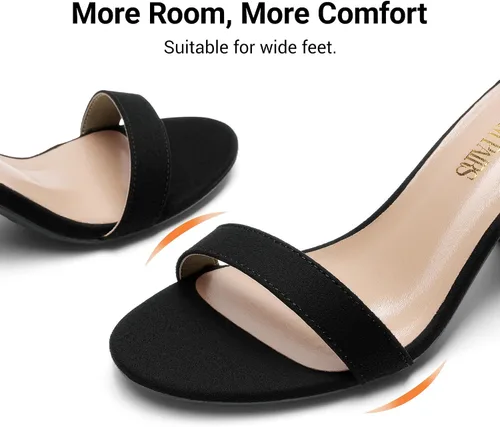 Vista 5 de DREAM PAIRS - Sandalias de tacón grueso y bajo para mujer