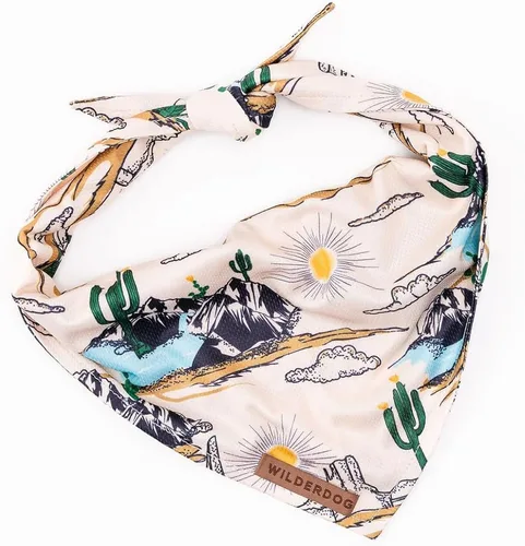 Vista 18 de Wilderdog Bandana para perro con material ligero de malla de mezcla de poliéster de secado rápido en agave