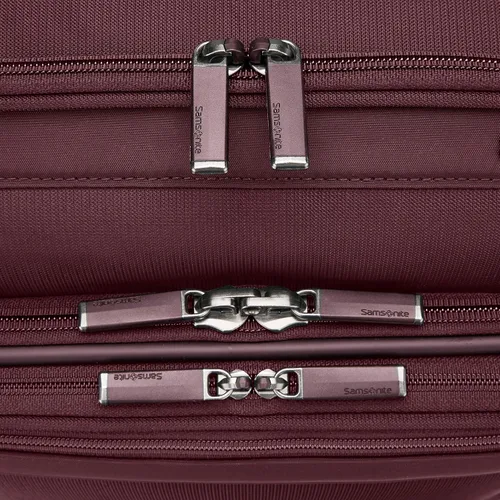 Vista 3 de Samsonite Lineate DLX Softside - Equipaje expandible con ruedas giratorias, Merlot, Merlot, Lineate Dlx Softside - Equipaje expandible con ruedas