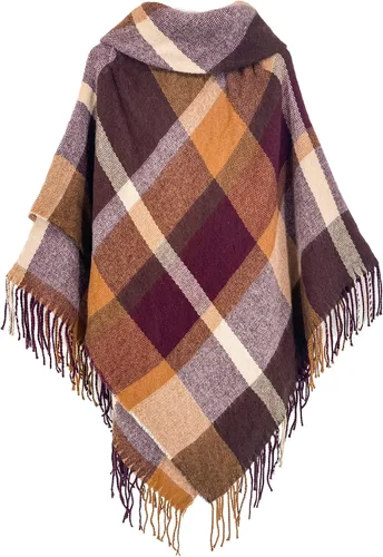 Vista 150 de Moss Rose Chal de viaje para mujer, capa tipo poncho de frente abierto para otoño e invierno