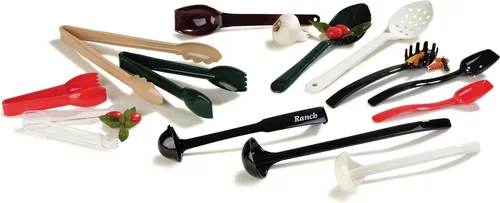 Vista 8 de Carlisle Cucharas para servir ensalada/bufé, macizas y perforadas, .25 onzas - .8 onzas., Negro, 1