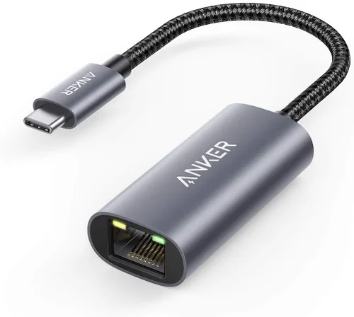 Vista 8 de Anker Adaptador USB C 3.0 a Ethernet, concentrador de red portátil de 1 Gigabit, 10/100/1000 Mbps, para MacBook Pro, iPad Pro 2019/2018, ChromeBook