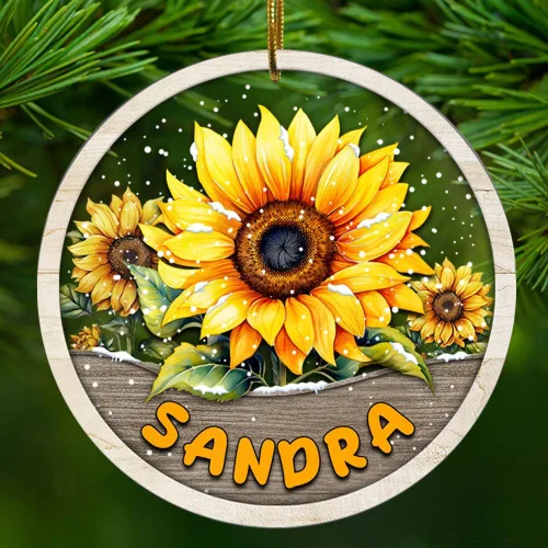 Vista 11 de Zapatos de ballet personalizados, regalos para mujeres, nombre personalizado de 2.90 x 2.90 pulgadas, para colgar en el árbol, decoración del hogar