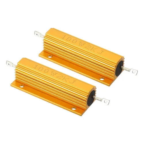 Vista 20 de PATIKIL 100 W 0,01 Ohm Resistencia con carcasa de aluminio, 2 paquetes de resistencias con carcasa de aluminio, resistencias bobinadas en caja