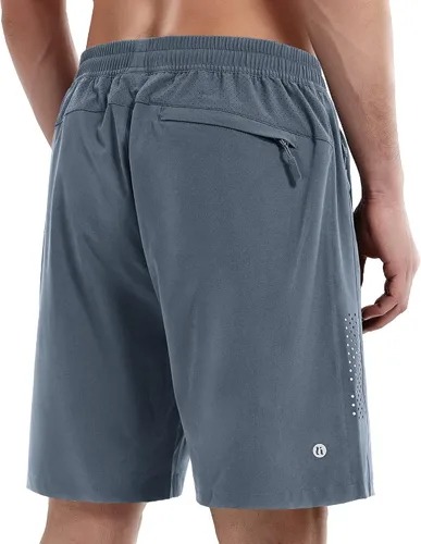 Vista 2 de Pantalones cortos deportivos para hombre, pantalones cortos de entrenamiento para correr, tenis, gimnasio, 5, 7, 9 pulgadas, cómodos, ligeros, 3