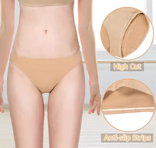 Vista 3 de WYHDY Camisola para mujeres y niñas, leotardo de ballet sin costuras, ropa interior para baile