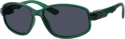 Vista 7 de BFOCO Gafas de sol bifocales con bisagras metálicas y sin tornillos para hombre - Sports Bifocal Sunnies (negro brillante) +1.00