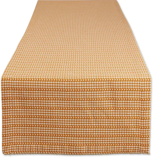 Vista 13 de DII Farmhouse Gingham, colección de mesa a cuadros, camino de mesa, 14x72, negro