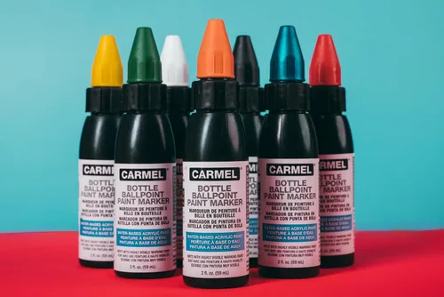 Vista 3 de Carmel Rotulador acrílico para botella (negro), paquete de 1