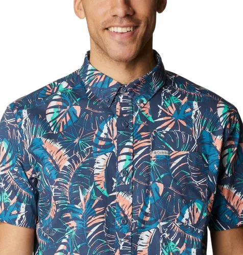 Vista 4 de Columbia Men's Rapid Rivers Printed Short Sleeve Shirt