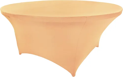 Vista 92 de Mantel de cóctel de elastano redondo de 24 pulgadas x 30 pulgadas de alto, color negro