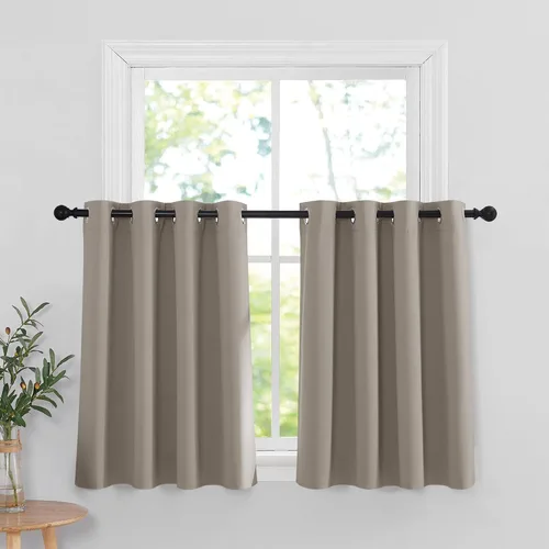 Vista 56 de RYB HOME - Cortinas para armario de 36 pulgadas, cortinas para oscurecer la habitación con ojales resistentes a la oxidación, cortinas de Aqua