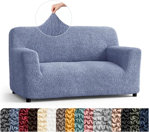 Vista 45 de PAULATO BY GA.I.CO. Funda para Silla - Funda para Sillón - Funda para Sillón - Funda de Tela Suave - Protector de Muebles Elegante de Ajuste Ceniza