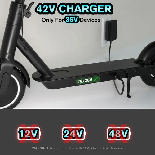 Vista 3 de Carsty Cargador de Hoverboard de 42V, cargador de scooter