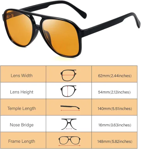 Vista 3 de Dollger Retro Aviator Sunglasses for Women Men Classic Vintage 70s Sunglasses UV400 Protection
