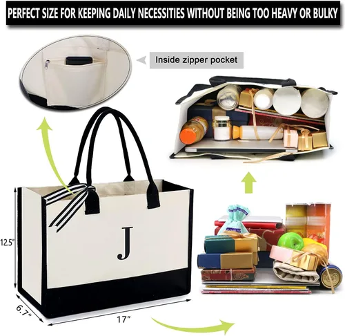 Vista 66 de BeeGreen Bolsa personalizada para mujeres, mamá, profesora, amigas, hermana, bolsas de regalo con bolsa de Comestic