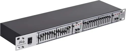 Vista 9 de Audio Ecualizador EQ-215 - Ecualizador dual de 15 bandas de 1U, montaje en rack, ecualizador gráfico estéreo de 2 canales, ecualizador estéreo