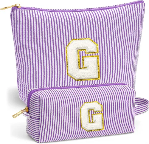 Vista 29 de Set de Bolsos de Maquillaje de Viaje - Bolso Inicial de Aseo de Viaje, Bolso de Cosméticos Portátil Bolso de Maquillaje de Viaje con Artículos Azul