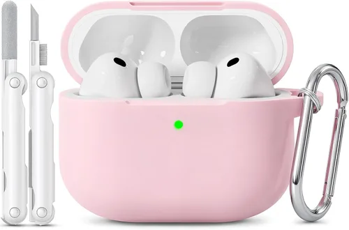 Vista 10 de Funda para AirPods Pro 3 2025 con tapa magnética, bonita funda de silicona suave compatible con Apple Airpods Pro de 3ª generación, funda rosa
