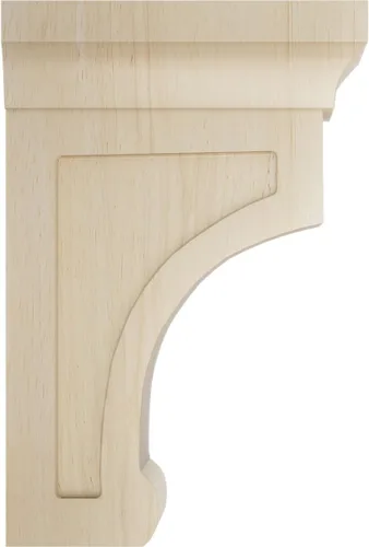 Vista 3 de Ekena Millwork Gomez - Soporte de madera, BKTW02X04X06GORW Madera de caucho.