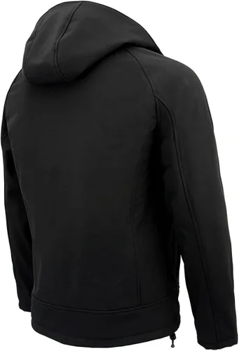Vista 5 de Nexgen Heat Mens Soft Shell Heated Zipper Front Jacket WDetachable Hood