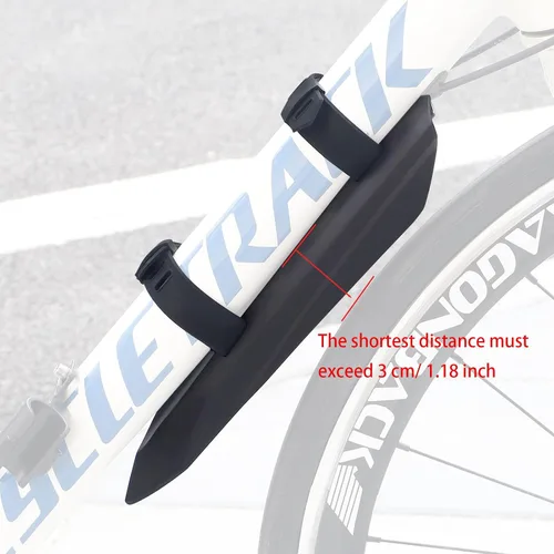 Vista 3 de WEEROCK Front and Rear Bike Fender Frame Downtube Bicycle Mudguard and Adjustable Rear Bike Fender for 24 26 28 Inch Bicycle, Mountain Bike,MTB