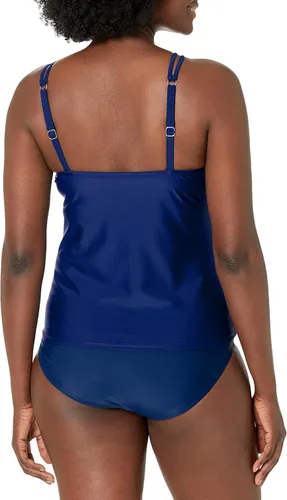 Vista 2 de Maxine of Hollywood Traje de baño tankini de cuello alto para mujer
